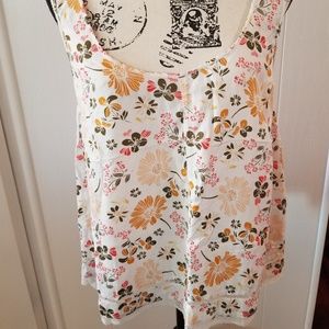 Floral Sleeveless Top - Multicolor